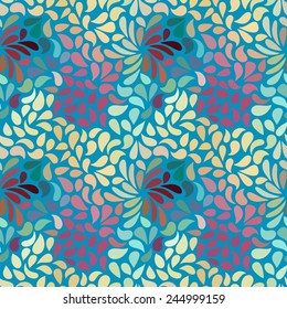Seamless abstract floral pattern-model for design of gift packs, patterns fabric, wallpaper, web sites, etc.