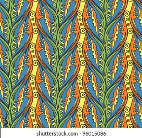 Seamless abstract floral pattern-model for design of gift packs, patterns fabric, wallpaper, web sites, etc.