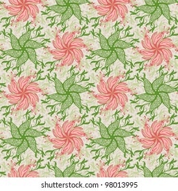 Seamless abstract floral pattern-model for design of gift packs, patterns fabric, wallpaper, web sites, etc.