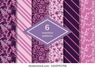 Patrones abstractos y florales sin inconvenientes