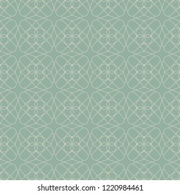 Seamless abstract floral patterns. Geometrical flower ornament. Beautiful vector background.