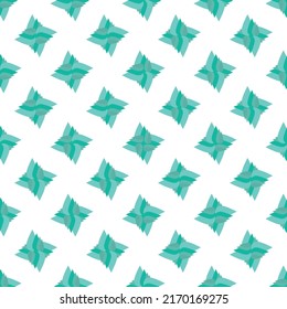 Vectorgeometrie mit Blumenmuster. Weißer Hintergrund. Exotische grüne Vektorblumen. Gradient.