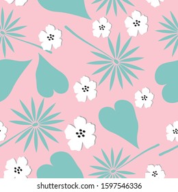 Seamless abstract floral surface pattern background vector illustration for design