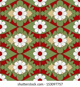 Seamless abstract floral vector illustration