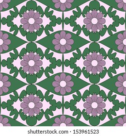 Seamless abstract floral vector illustration