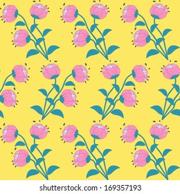 Seamless abstract floral vector illustration