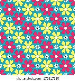 Seamless abstract floral vector illustration