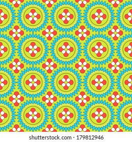 Seamless abstract floral vector illustration