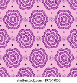 Seamless abstract floral vector illustration 