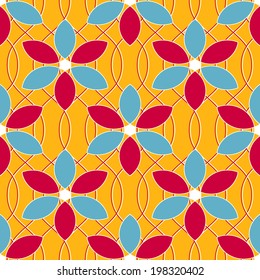 Seamless abstract floral vector illustration 