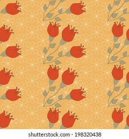 Seamless abstract floral vector illustration