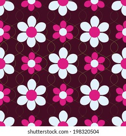 Seamless abstract floral vector illustration 