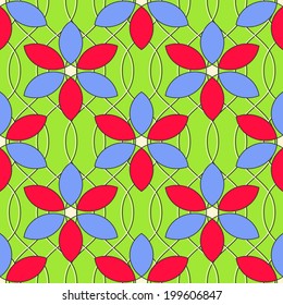 Seamless abstract floral vector illustration 
