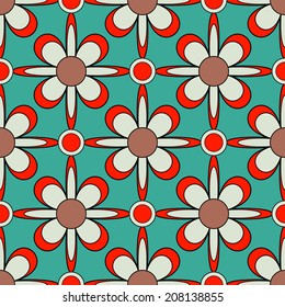 Seamless abstract floral vector illustration background