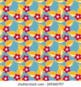 Seamless abstract floral vector illustration