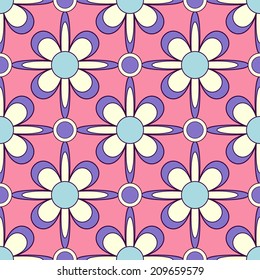 Seamless abstract floral vector illustration background