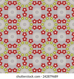Seamless abstract floral vector illustration background 