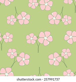 Seamless abstract floral vector illustration