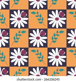 Seamless abstract floral vector illustration