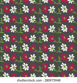Seamless abstract floral vector illustration