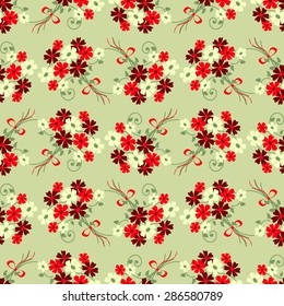 Seamless abstract floral vector illustration