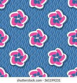 seamless abstract floral vector illustration