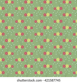 seamless abstract floral vector illustration background