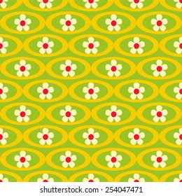 Seamless abstract floral vector llustration 