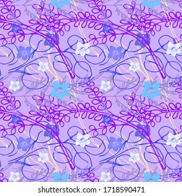 Seamless abstract floral vector pattern. Texture can be used for fabric, wallpaper, design and decoration.