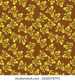 Design de padrão de papel de parede floral abstrato sem costura
