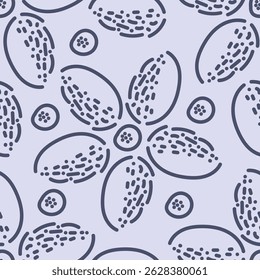 Diseño de patrón de Fondo de pantalla floral abstracto sin costuras