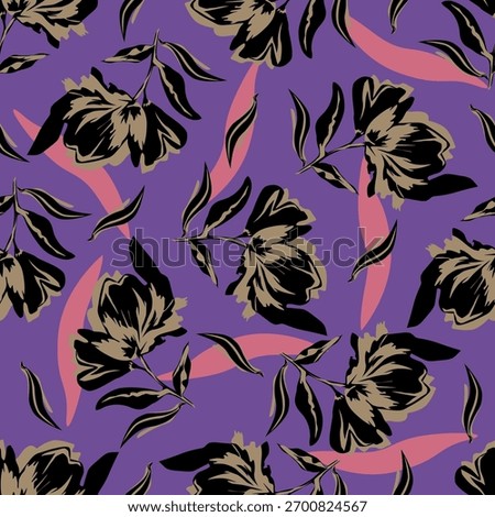 Seamless abstract floral wallpaper pattern design seamless pattern Hand drawn Floral and Botanical pattern 
