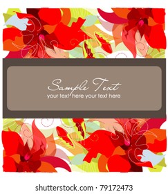 Seamless abstract flower