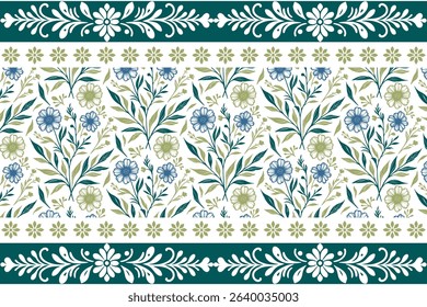 Seamless abstract flower arrangement. Continuous one line design for home textile surfaces and fashion garments.

