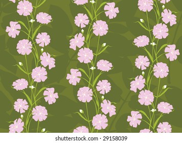 Seamless abstract flower background