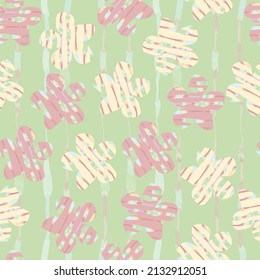 seamless abstract flower background , greeting card or fabric