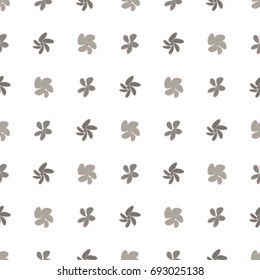 Seamless abstract flower illustrations background. Cartoon style vector graphic.