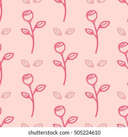 Seamless  abstract flower pattern 