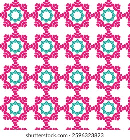  seamless abstract flower pattern design