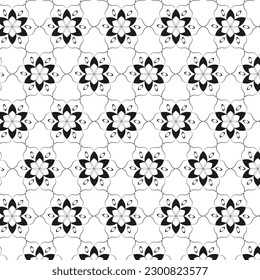 motif harmonieux de fleur abstrait harmonieux sur fond blanc.Motif vectoriel harmonieux de fleurs d'escalade décoratives.