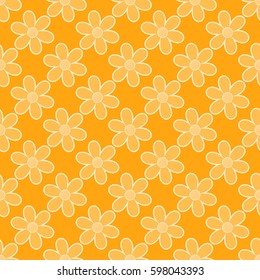 Seamless abstract flower pattern. Vector illustration