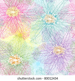 Seamless abstract flower texture