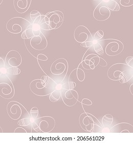 seamless abstract flowers