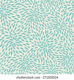 Seamless abstract flowers pattern. Floral background.