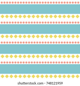 Seamless abstract folk retro pattern background