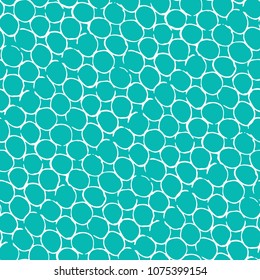 Seamless Abstract Freehand Rings Sketch Background Pattern
