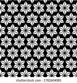 seamless abstract geomatric indian hexagonal floral pattern. beautiful illustration. pattern for web, printing, fashion, fabric, decoration, clothing, background. simple and beautiful illustration