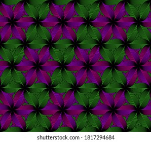 Patrón abstracto de repetición de impresión africana geométrica sin foco