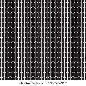 Seamless abstract geometric Art Deco chevron angled lattice trellis pattern