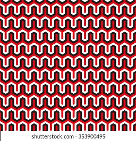Seamless abstract geometric Art Deco ziggurat pattern background.